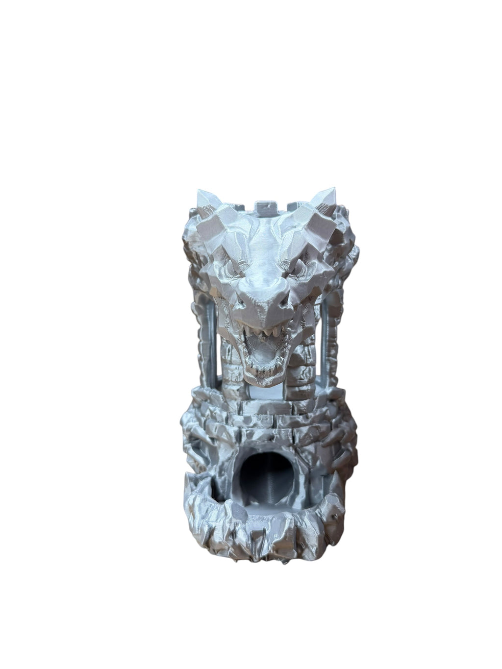 Dragon Fortress Dice Tower and Can Holder | 3D Printed Tabletop RPG Accessory