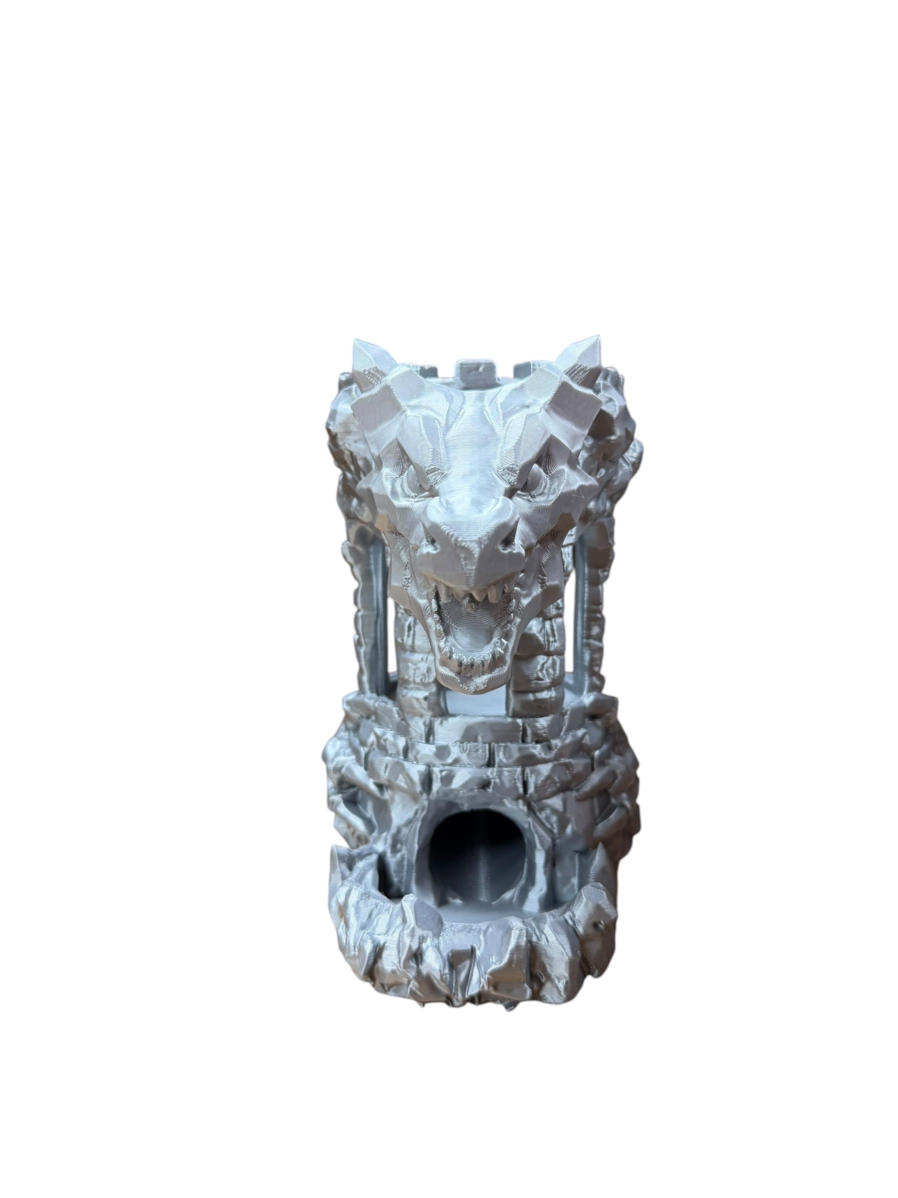 Dragon Fortress Dice Tower and Can Holder | 3D Printed Tabletop RPG Accessory