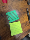 Reusable 3x3 Sticky Note Checklist Stencil – Checklist Template for Planners, To-Do Lists & Journaling (Pack of 3)