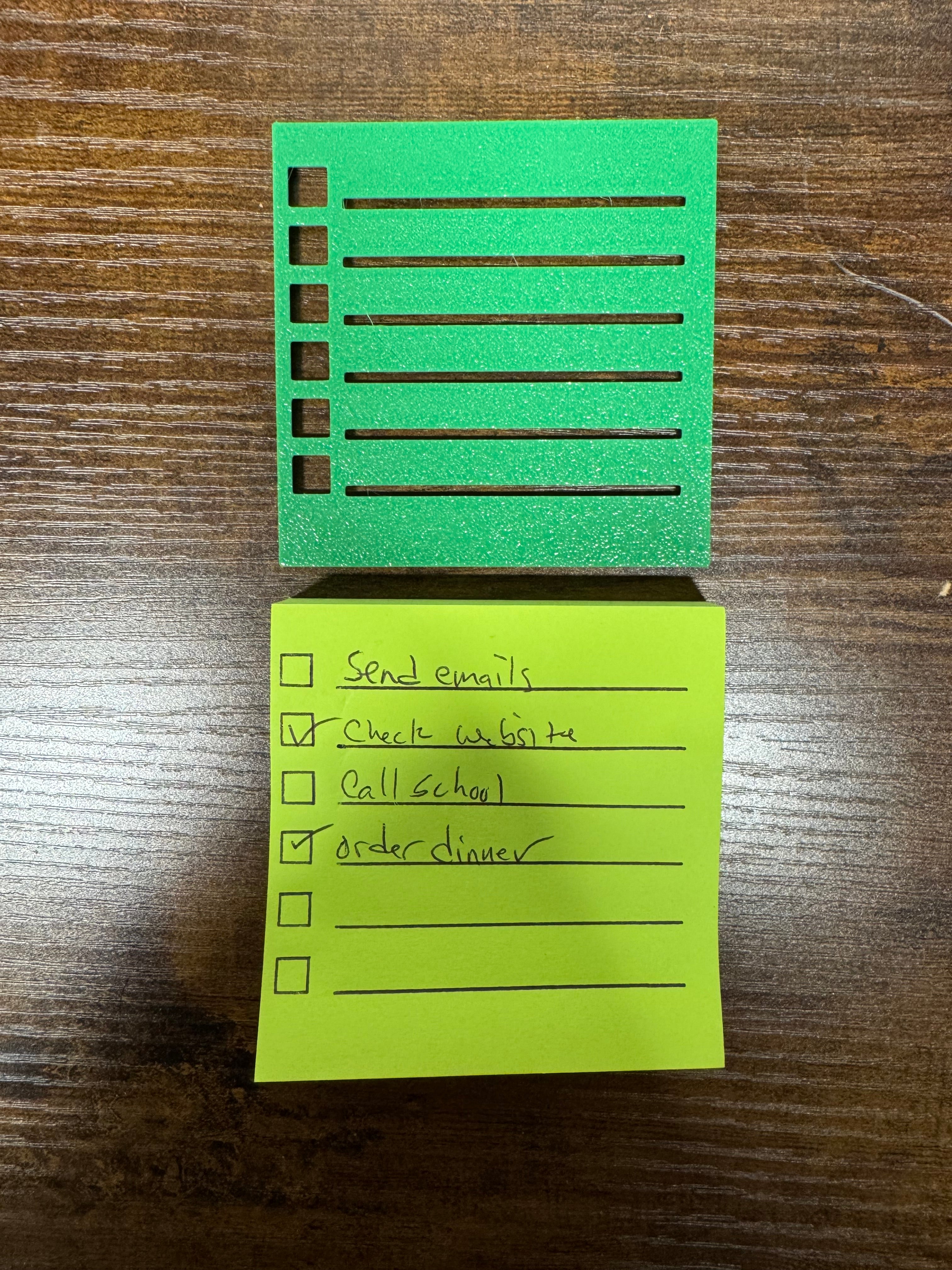 Reusable 3x3 Sticky Note Checklist Stencil – Checklist Template for Planners, To-Do Lists & Journaling (Pack of 3)
