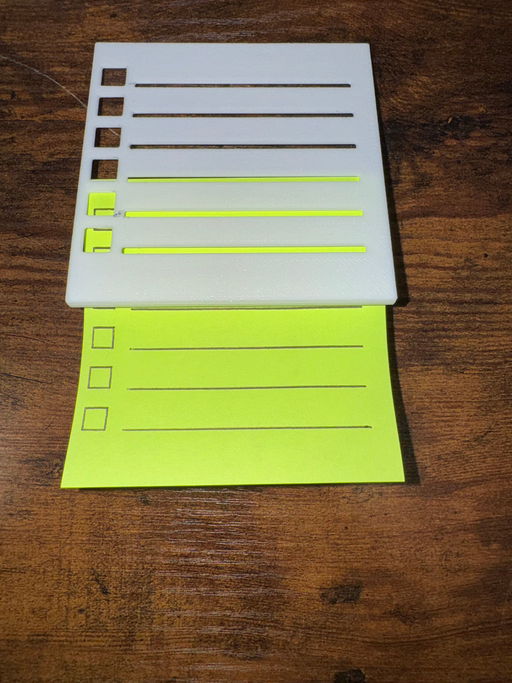Reusable 3x3 Sticky Note Checklist Stencil – Checklist Template for Planners, To-Do Lists & Journaling (Pack of 3)