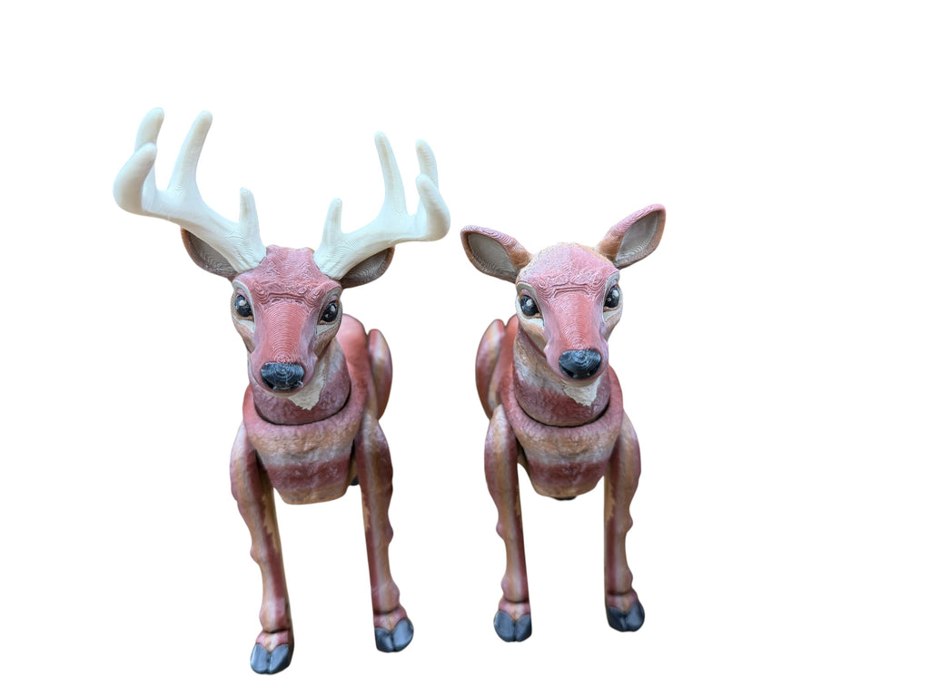 Multicolor deer collectible display