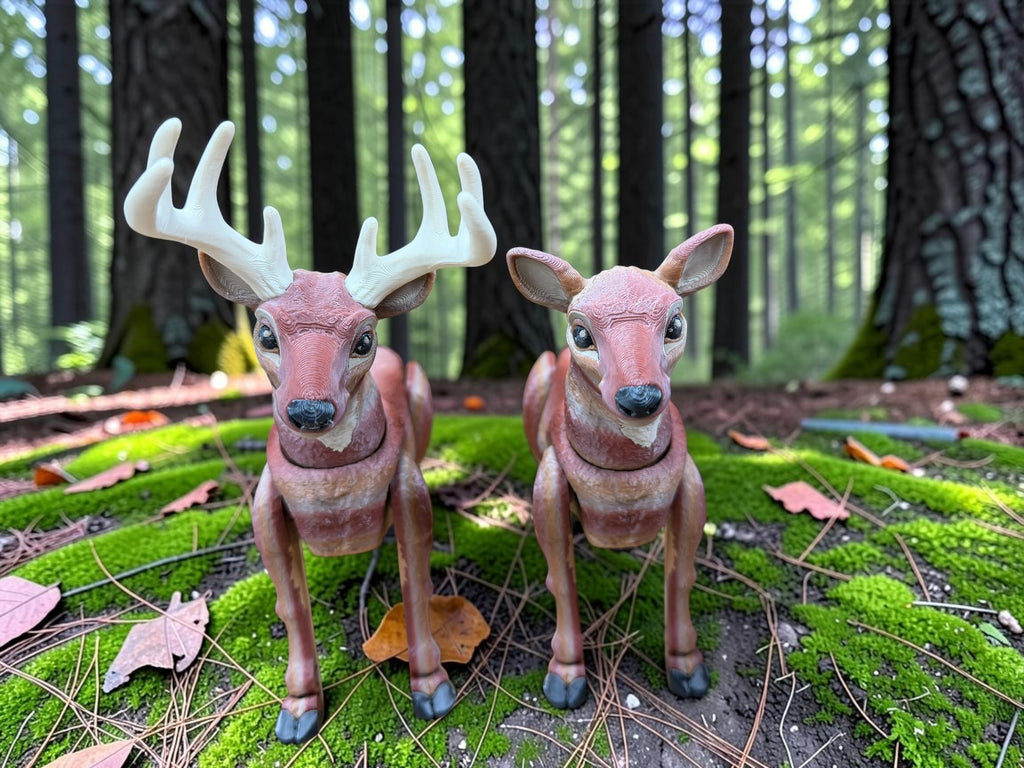 3D printed wildlife desk decor set