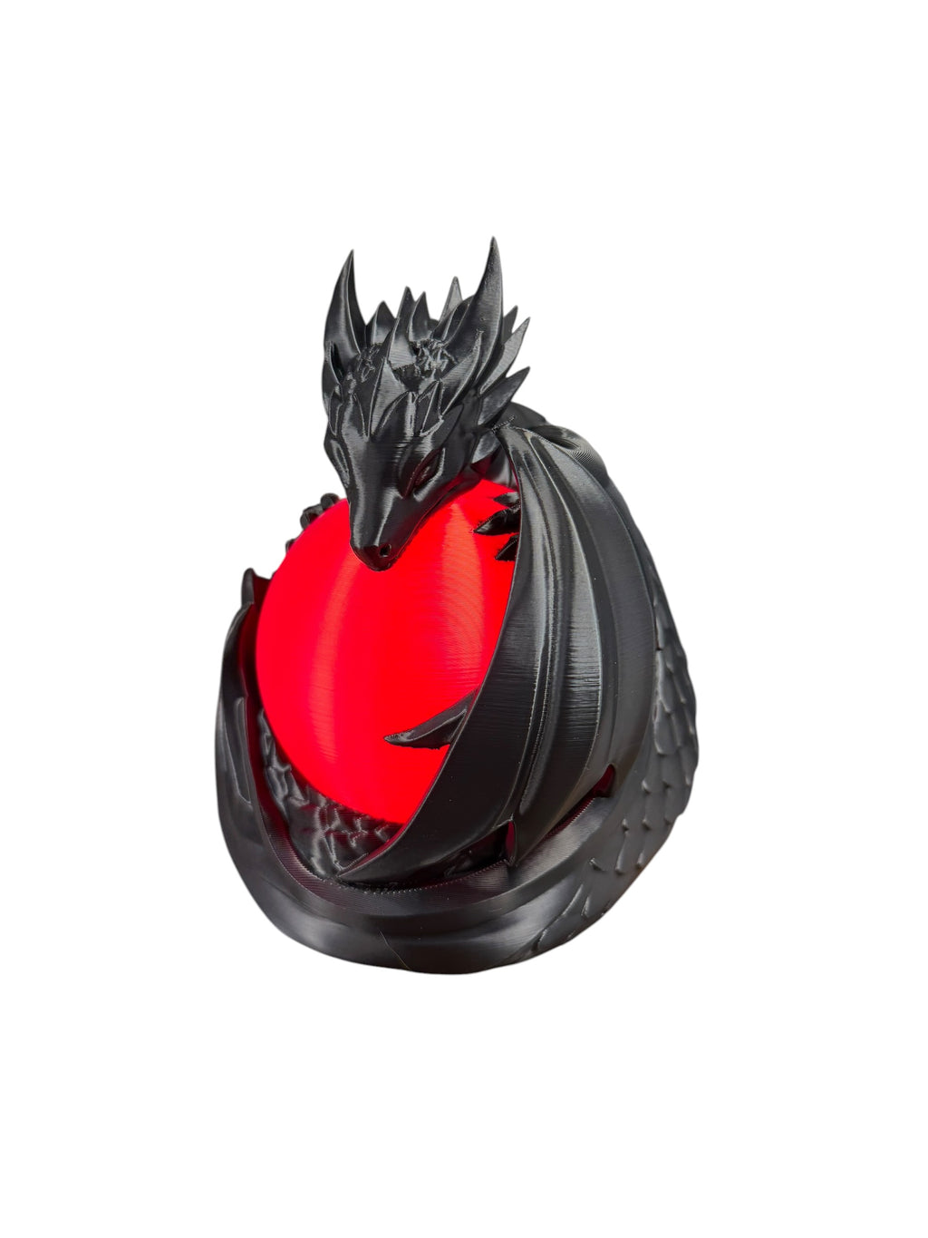 Fantasy dragon desk light side view