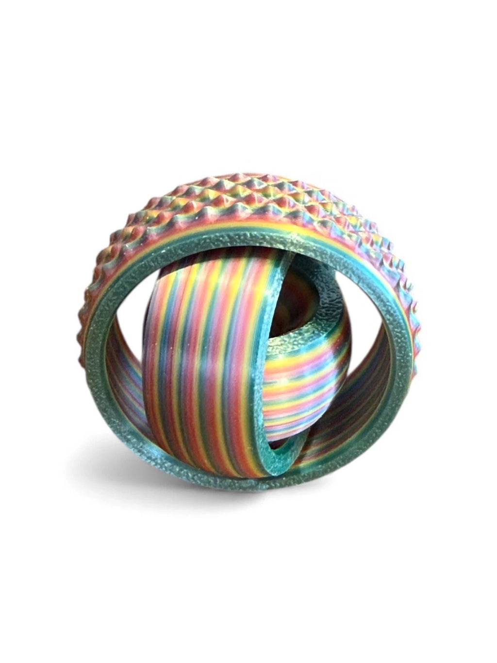Rainbow Vortex Sphere fidget spinner